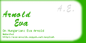 arnold eva business card